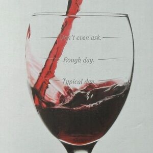 New “UnWined” Novelty Measuring Wine Glass